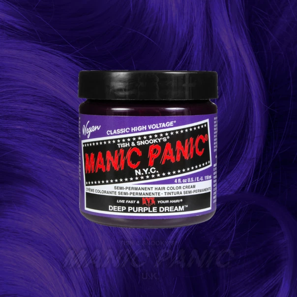 Hair Dye Manic Panic Classic Cream Hair Colour - Deep Purple Dream 3 Hair Dye Manic Panic Classic Cream Hair Colour - Deep Purple Dream