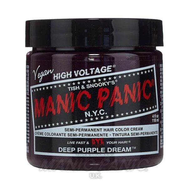Hair Dye Manic Panic Classic Cream Hair Colour - Deep Purple Dream 7 Hair Dye Manic Panic Classic Cream Hair Colour - Deep Purple Dream