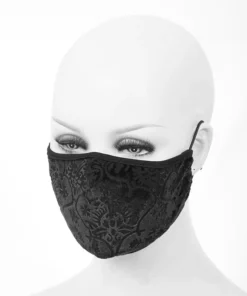 Accessories Devil Fashion Brocade Face Mask With Filter