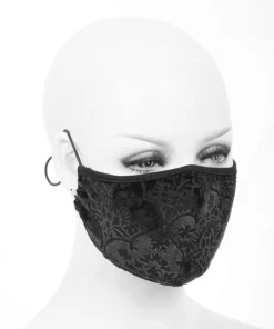 Accessories Devil Fashion Brocade Face Mask With Filter