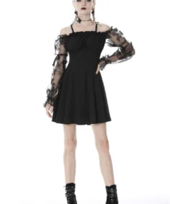 Ladies Dark In Love Audelia Bardot Dress