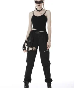 Dark In Love Hollow Thigh Trousers Ladies