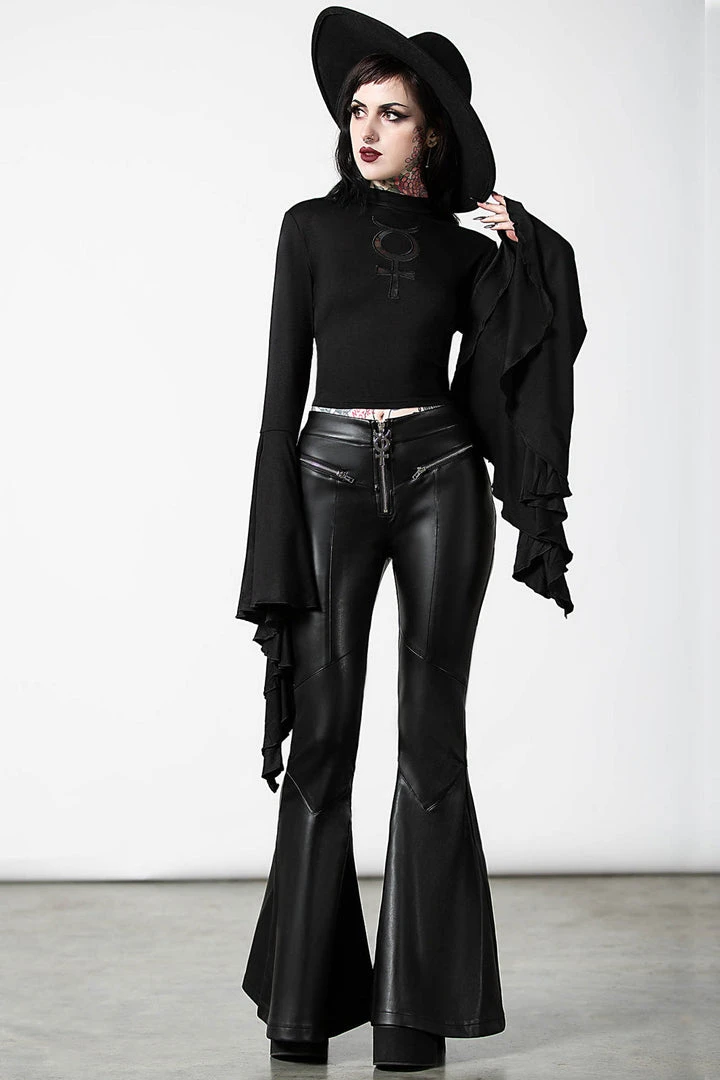 Killstar Elemental Eclipse Crop Top Ladies 3 Killstar Elemental Eclipse Crop Top Ladies