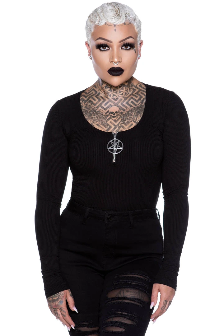 Killstar Elvina Long Sleeve Top Ladies 3 Killstar Elvina Long Sleeve Top Ladies
