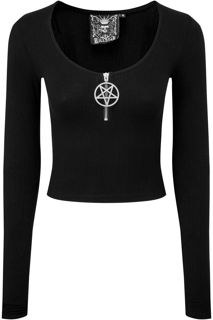 Killstar Elvina Long Sleeve Top Ladies 4 Killstar Elvina Long Sleeve Top Ladies