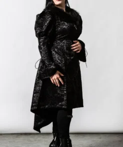 Ladies Killstar Evarose Brocade Coat