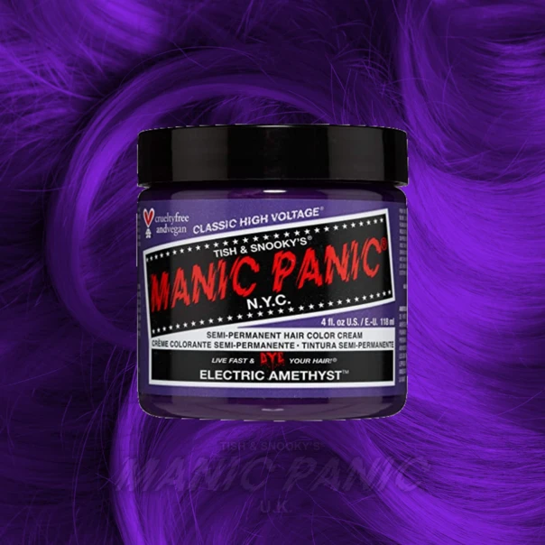 Hair Dye Manic Panic Classic Cream Hair Colour - Electric Amethyst 3 Hair Dye Manic Panic Classic Cream Hair Colour - Electric Amethyst