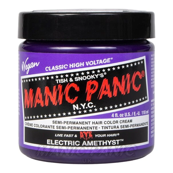Hair Dye Manic Panic Classic Cream Hair Colour - Electric Amethyst 6 Hair Dye Manic Panic Classic Cream Hair Colour - Electric Amethyst