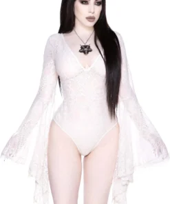Ladies Killstar Fatal Attraction Bodysuit Ivory