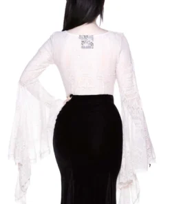 Ladies Killstar Fatal Attraction Bodysuit Ivory 9 Ladies Killstar Fatal Attraction Bodysuit Ivory