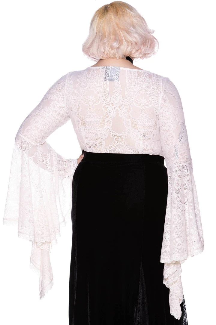 Ladies Killstar Fatal Attraction Bodysuit Ivory 7 Ladies Killstar Fatal Attraction Bodysuit Ivory