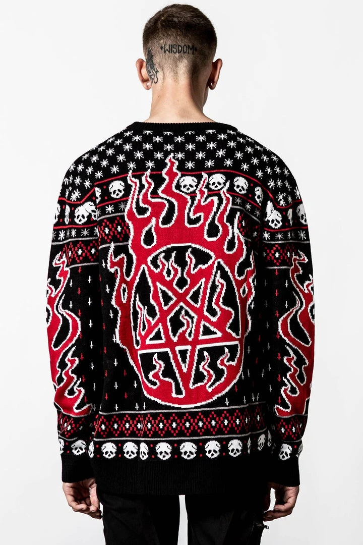 Killstar Festive AF Sweater Ladies 9 Killstar Festive AF Sweater Ladies