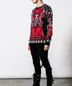 Killstar Festive AF Sweater Ladies 16 Killstar Festive AF Sweater Ladies