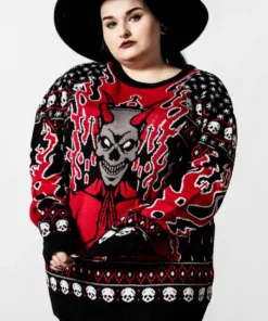 Killstar Festive AF Sweater Ladies 13 Killstar Festive AF Sweater Ladies