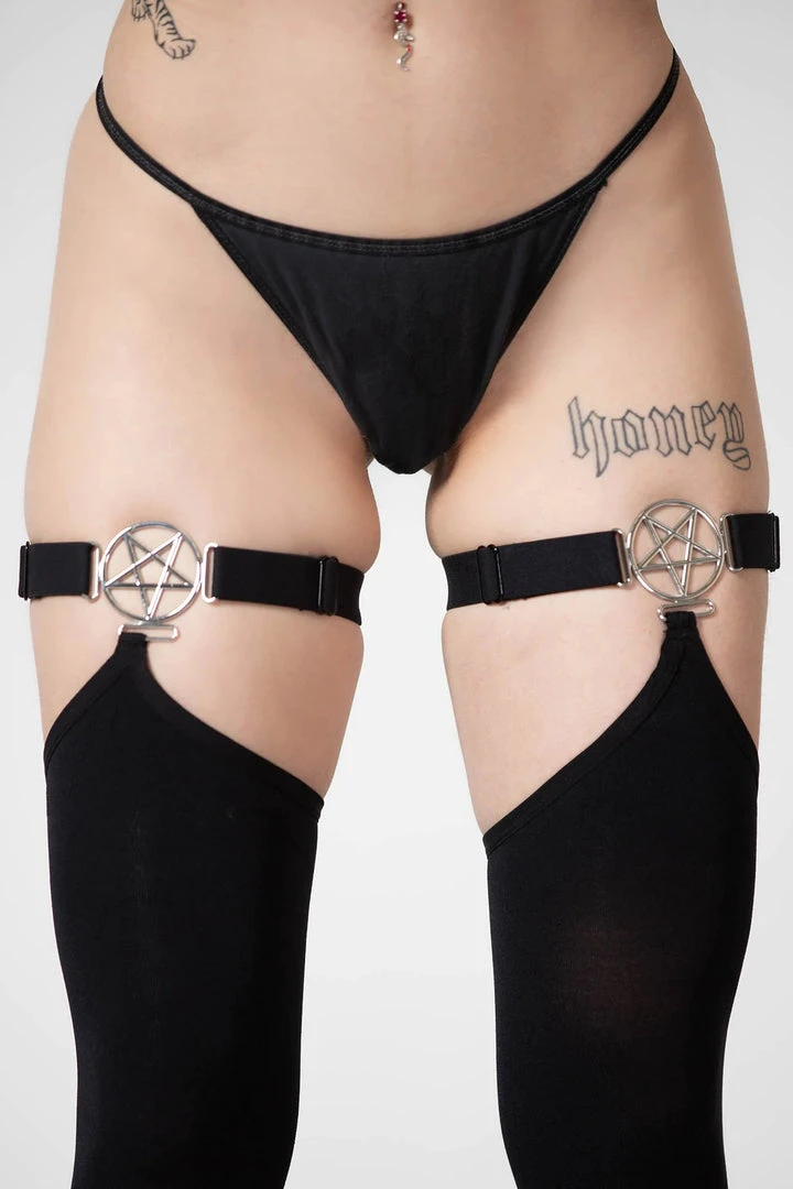 Killstar Fiendish Stockings Accessories 5 Killstar Fiendish Stockings Accessories