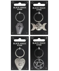 Gothic Gifts Black Magic Keyring - Coffin