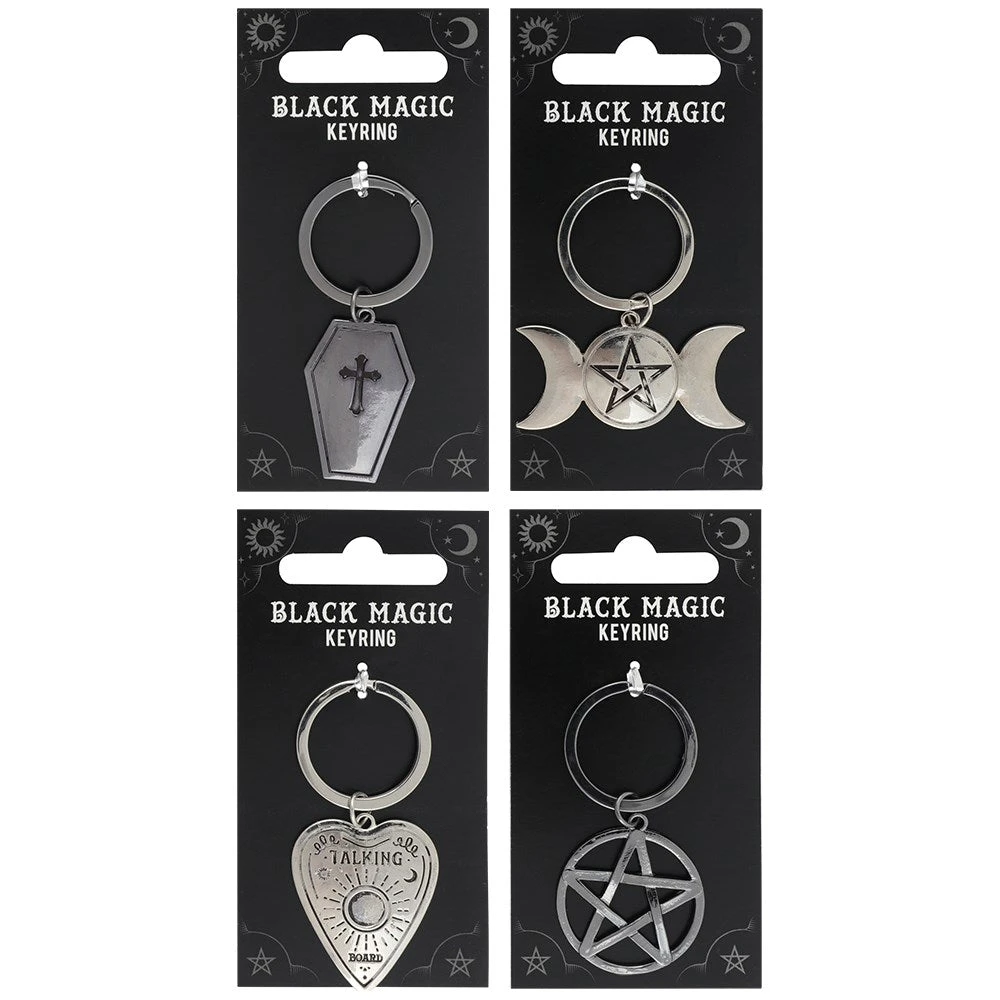 Gothic Gifts Black Magic Keyring - Coffin 4 Gothic Gifts Black Magic Keyring - Coffin