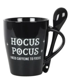 Homeware Gothic Gifts Hocus Pocus Mug And Spoon Set