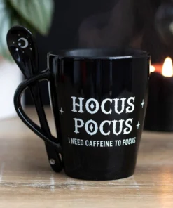 Homeware Gothic Gifts Hocus Pocus Mug And Spoon Set 10 Homeware Gothic Gifts Hocus Pocus Mug And Spoon Set