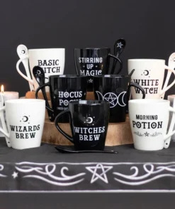 Homeware Gothic Gifts Hocus Pocus Mug And Spoon Set 11 Homeware Gothic Gifts Hocus Pocus Mug And Spoon Set