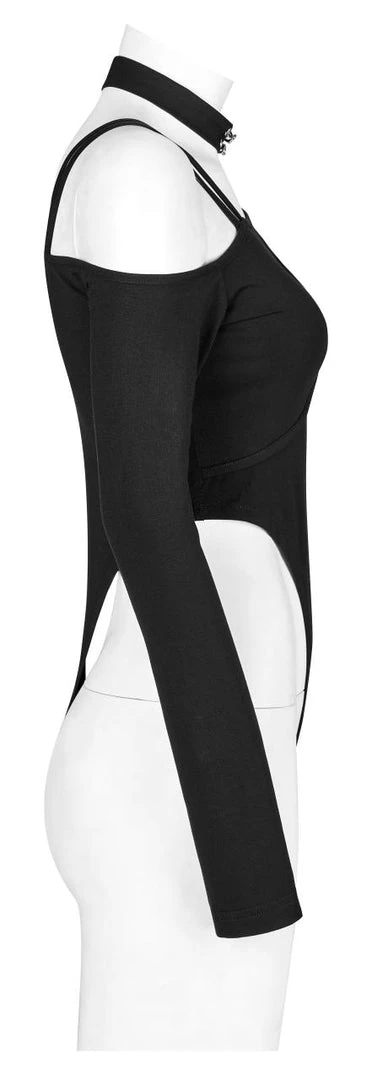 Punk Rave Flora Asymmetric Bodysuit 8 Punk Rave Flora Asymmetric Bodysuit