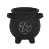 Gothic Gifts Pentacle Cauldron Plant Pot Homeware 1 Gothic Gifts Pentacle Cauldron Plant Pot Homeware