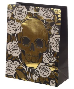 Gothic Gifts Large Skull & Roses Gift Bag Homeware