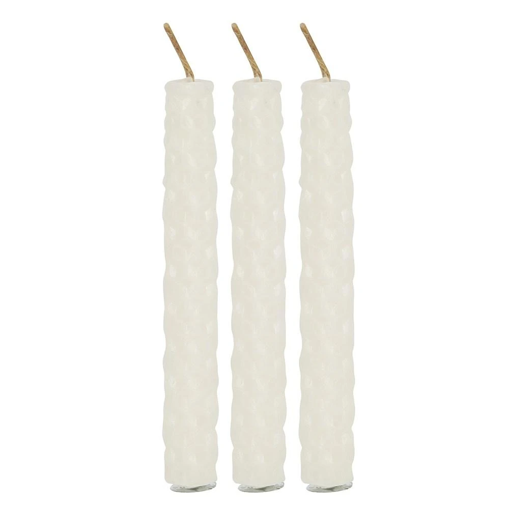 Homeware Gothic Gifts White Beeswax Happiness Spell Candles 7 Homeware Gothic Gifts White Beeswax Happiness Spell Candles