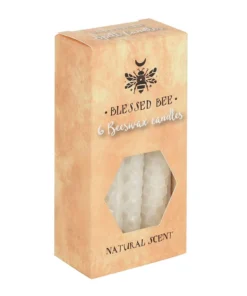 Homeware Gothic Gifts White Beeswax Happiness Spell Candles 9 Homeware Gothic Gifts White Beeswax Happiness Spell Candles