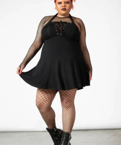 Killstar Gothica Halter Dress Ladies