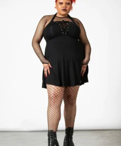 Killstar Gothica Halter Dress Ladies