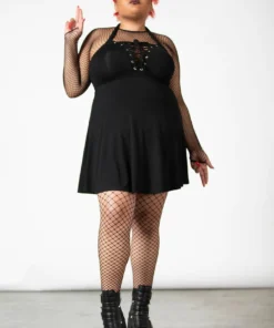 Killstar Gothica Halter Dress Ladies