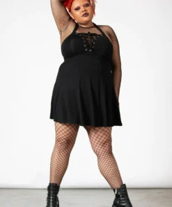 Killstar Gothica Halter Dress Ladies