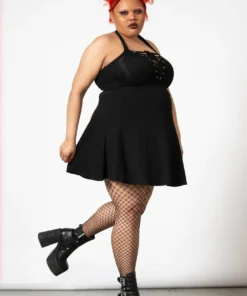 Killstar Gothica Halter Dress Ladies