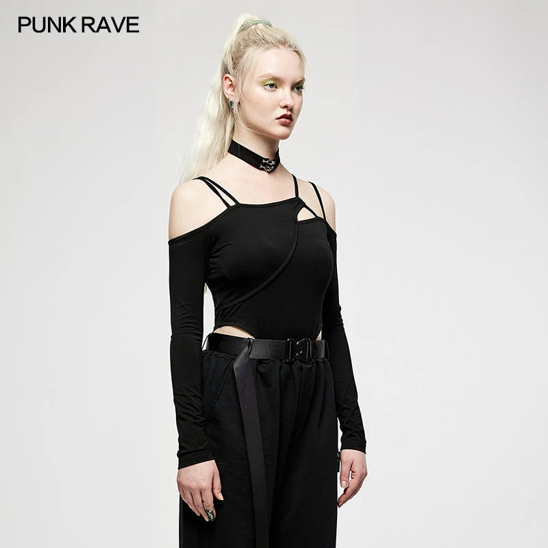 Punk Rave Flora Asymmetric Bodysuit 6 Punk Rave Flora Asymmetric Bodysuit