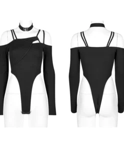 Punk Rave Flora Asymmetric Bodysuit 22 Punk Rave Flora Asymmetric Bodysuit