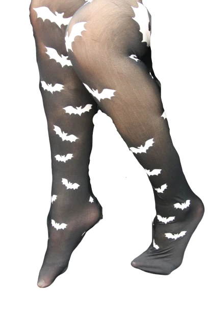 Accessories Gothic Attitude Bat Stockings 4 Accessories Gothic Attitude Bat Stockings
