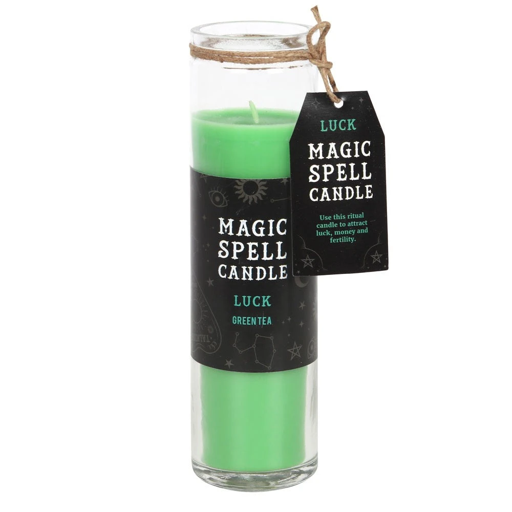 New Arrivals Gothic Gifts Green Tea 'Luck' Spell Tube Candle 3 New Arrivals Gothic Gifts Green Tea 'Luck' Spell Tube Candle