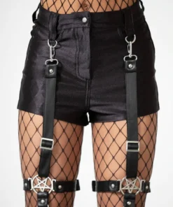 Killstar Hardliner Garter Shorts Ladies