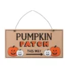 Gothic Gifts Pumpkin Patch Hanging Sign Homeware