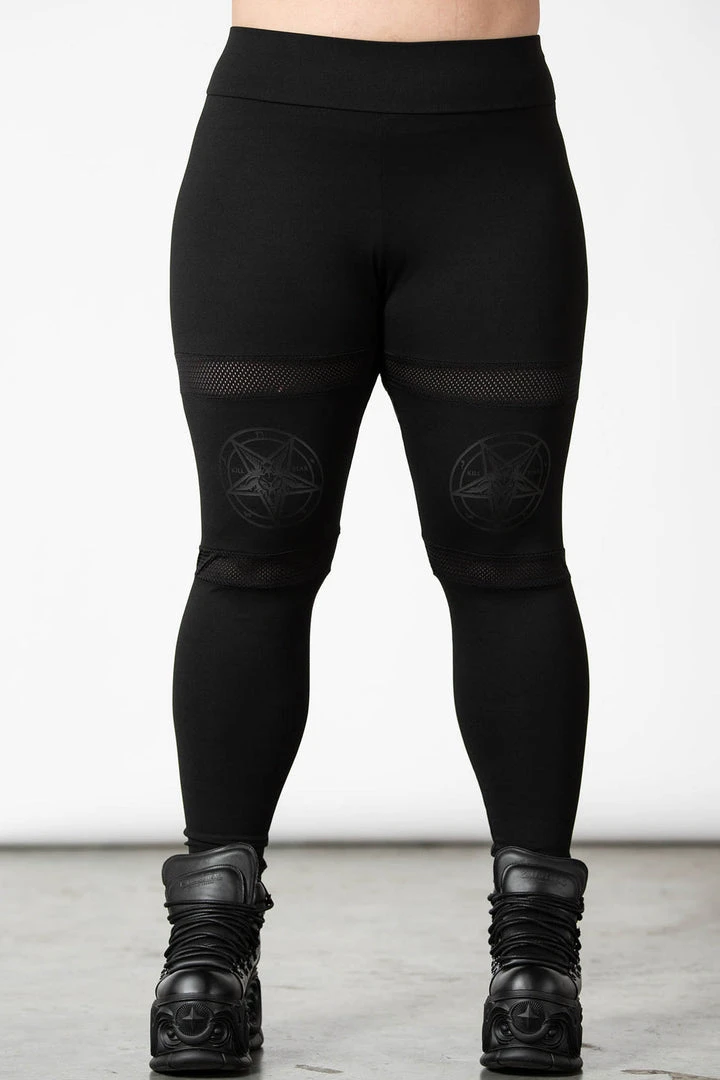 Ladies Killstar Hellbound Goth Sports Leggings 5 Ladies Killstar Hellbound Goth Sports Leggings