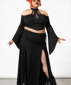 Killstar Hellverina Split Maxi Skirt 16 Killstar Hellverina Split Maxi Skirt