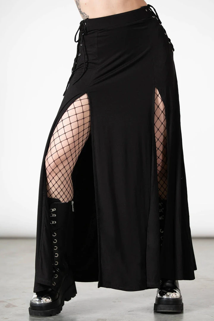 Killstar Hellverina Split Maxi Skirt 4 Killstar Hellverina Split Maxi Skirt