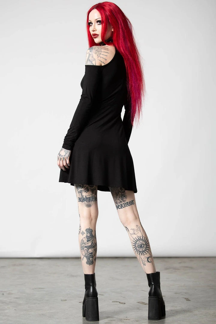 Killstar Helter Long Sleeve Dress Ladies 6 Killstar Helter Long Sleeve Dress Ladies