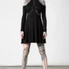 Killstar Helter Long Sleeve Dress Ladies 1 Killstar Helter Long Sleeve Dress Ladies