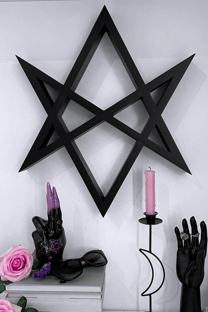 Homeware Killstar Hexagram Shelf 3 Homeware Killstar Hexagram Shelf