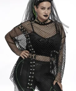 New Arrivals Punk Rave Harlow Mesh Top