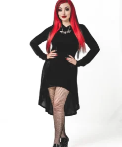 Ladies Necessary Evil Hekate Velvet Hoodie With Pockets