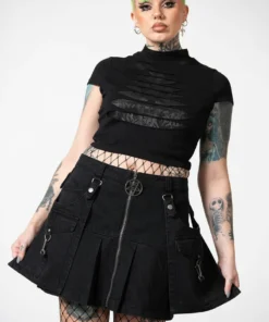 Killstar Hettie Slashed Crop Top