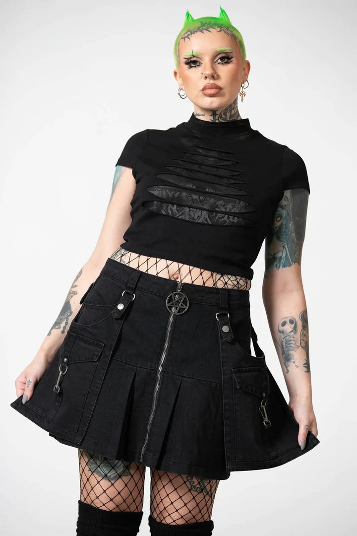 Killstar Hettie Slashed Crop Top 3 Killstar Hettie Slashed Crop Top